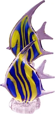 Produktbild von Deko Glasfigur Glasskulptur Fisch Fische im Murano-Stil