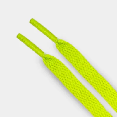 Zdjęcie produktu dla Płaskie sznurowadła zielone applegreen do Nike Air Force 1, Jordan & Adidas - Sznurowadła Sneaker Flatlaces -140cm