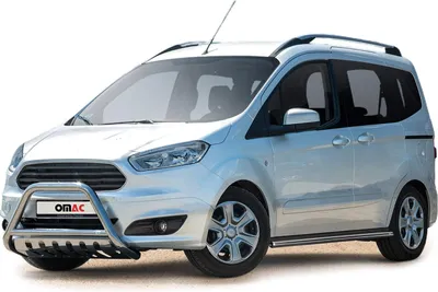 Image de Barre de protection avant pour Ford Courier 2014-2018 avec ABE Acier inoxydable Argent