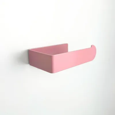 Image de Omgoods - Porte-papier toilette adhésive, couleur rose pastel