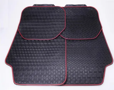 Produktbild von Filmer 37.055 Kfz -/ Auto Fussmatten Set 4-tlg. Gummimatte mit rotem Rand