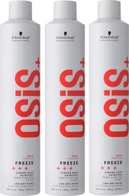 Produktbild von Schwarzkopf Osis Freeze Strong Hold Hairspray 3x500ml