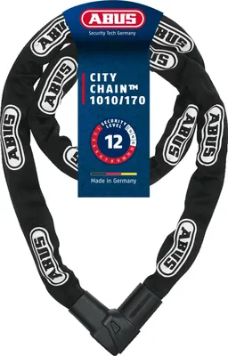 Produktbild von ABUS Kettenschloss CityChain 1010 – Sicherheitslevel 12, 170 cm, Schwarz