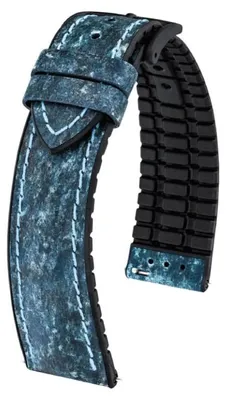 Produktbild von Hirsch Stone L blaue Lederarmband 20 mm 0925044080-5-20