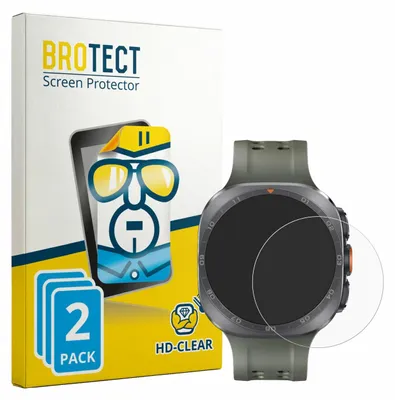 Produktbild von 2x Für Samsung Galaxy Watch Ultra 2 (47 mm) Schutzfolie BROTECT Displayschutz Display Schutz Folie Klar Transparent