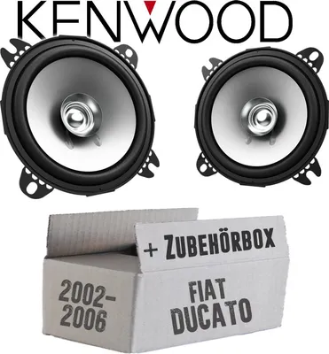 Produktbild von Lautsprecher Boxen Kenwood KFC-S1056 - 10cm Koax Auto Einbauzubehör - Einbauset passend für Fiat Ducato 244 Front - justSOUND