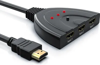 Produktbild von CSL 3portový Full HD přepínač s automatickým přepínáním 3x HDMI vstupy / 3D / HDCP / CEC
