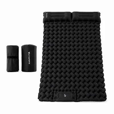 Image de CITYSPORTS : Matelas de camping auto-gonflant, matelas gonflable pour camping avec coussin et pompe à pied, tapis de couchage pour camping, SUV et voyages en plein air