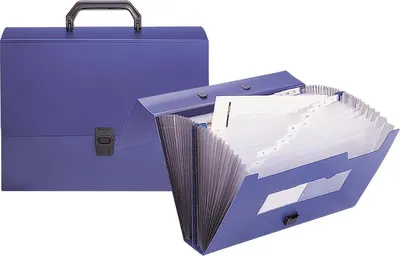 Immagine prodotto di Beautone – Raccoglitore frontale, formato A4, blu, 26 scomparti