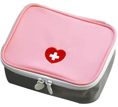Produktbild von Erste-Hilfe-Set Rosa Tragbar Mini Notfalltasche Reisegröße für Auto Zuhause Büro Reisen Camping Sport Outdoor Schule Zubehör