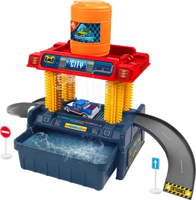 Produktbild von Waschstraße Spielzeug Car Wash Waschanlage mit Farbwechsel-Auto