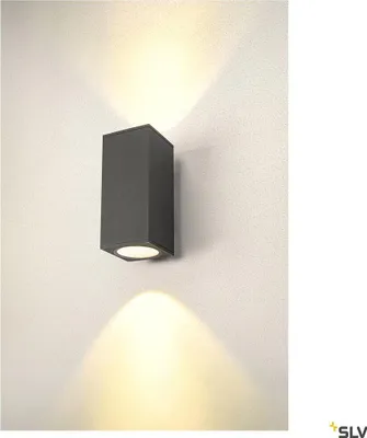 Produktbild von SLV 1003419 ENOLA SQUARE UP/DOWN M Outdoor LED Wandleuchte anthrazit CCT 3000/4000K IP65