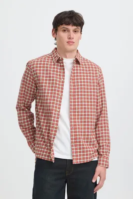 Produktbild von BLEND Kariertes Langarmhemd Kentkragen Knopfleiste Modisch Größe: XL (43/44)