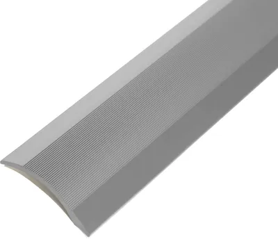 Produktbild von 38mm Aluminiumprofil Anpassungsprofil Aluminium, fein gerillt, selbstklebend, SILBER, Höhenausgleich 0-11mm, Höhenausgleichsprofil, 1 Meter, Breite 38mm, Nahtdeckprofil Übergangsprofil Dehnungsfugenprofil, Aluminiumprofile