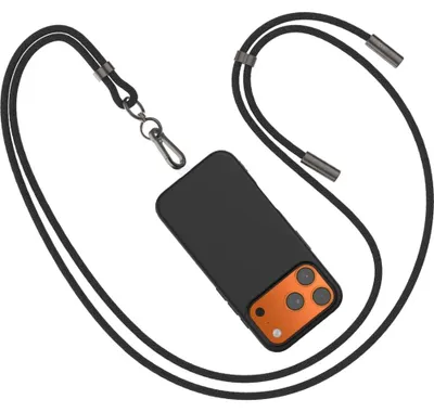 Produktbild von Handy-Schlüsselband mit USB-C Cable, Fixed Neck Cable, Schwarz