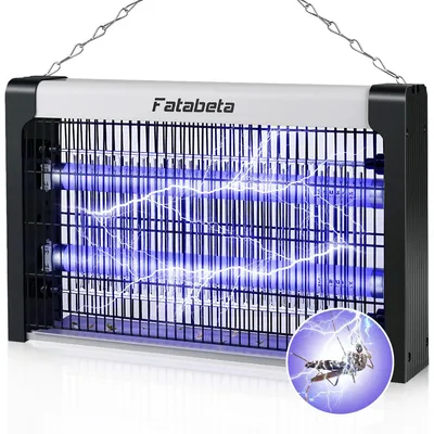 Produktbild von FATABETA Insektenvernichter Elektrisch Stark, 3500V Elektrischer Insektenfalle Mückenlampe mit UV Licht Keine Giftigen Chemikalien Effektive Reichwe