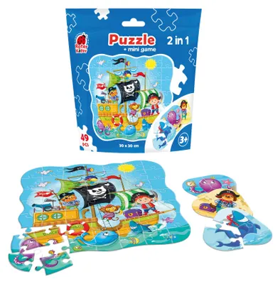 Image de Puzzle dans une pochette stand-up "2 en 1. Pirates" RK1140-04