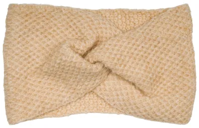 Produktbild von styleBREAKER Damen Strick Stirnband mit Waffelpatent Strickmuster und Twist Knoten, warmes Winter Haarband, Headband 04026060