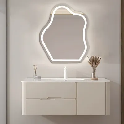 Produktbild von 360Home LED Spiegel Schminkspiegel Wandspiegel Badezimmerspiegel Schlafzimmerspiegel Kosmetikspiegel Kaltweiß 70*90cm 【YSJ309】