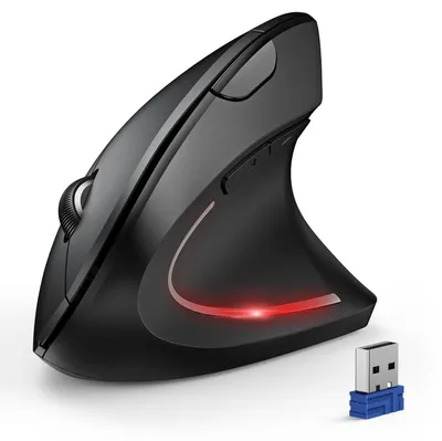 Obrázok produktu pre Bezdrôtová vertikálna myš s Bluetooth, ergonomický dizajn, 6 nastavení až do 4800 DPI