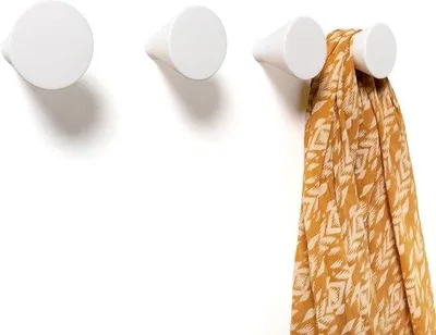 Produktbild von Weißes Hakenbrett - praktisch und stil - 4 Stücke - geeignet für Kinderzimmer und mehrere Räume