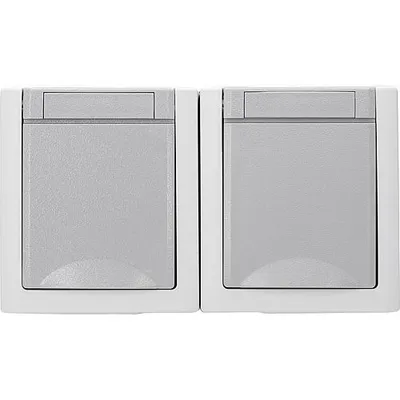 Obrázek produktu pro Zásuvka 2-cestná horizontální. FR-AP IP54 - Zásuvka 90591088-DE