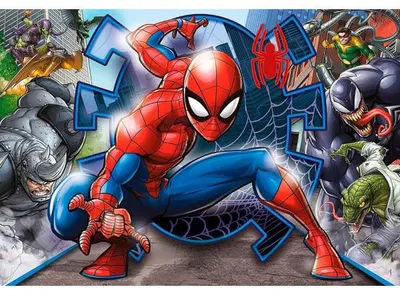 Image de Puzzle spiderman - 104 pieces - collection spider-man marvel - clementoni - 27116