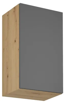 Produktbild von Küchenoberschrank VALEN – Breite 45 cm, Eiche handwerklich/grau