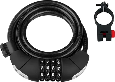 Produktbild von Zahlcode-Schloss 180cm/8mm mit Halter