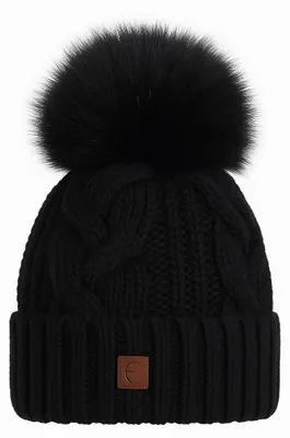 Produktbild von Faera Weiche und warme Strickmütze für kalte Wintertage One Size