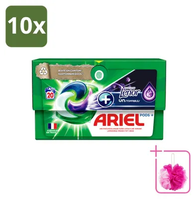 Produktbild von 10 x Ariel All-in-1 Pods Touch of Lenor Unstoppables Waschmittelkapseln - Sparpackung - 10 Stücke