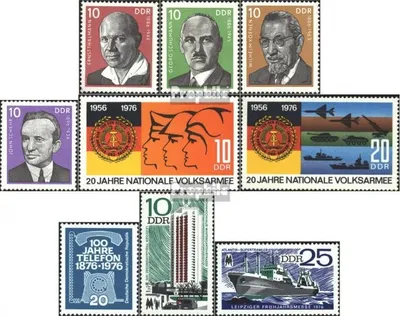 Produktbild von Briefmarken DDR 1976 Mi 2107-2110,2116-2117, 2118,2119-2120 (kompl.Ausg.) postfrisch Persönlichkeiten der deutschen Arbeiterbewegung
