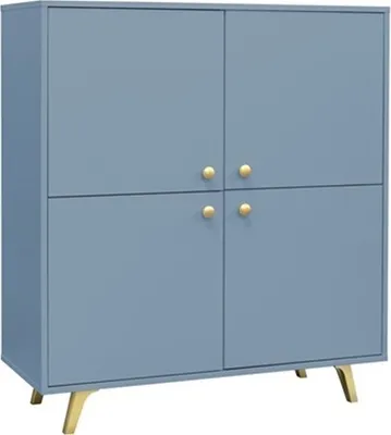 Produktbild von Kommode SIENA – modernes Sideboard Wohnzimmer Schrank mit viel Stauraum (Blau)
