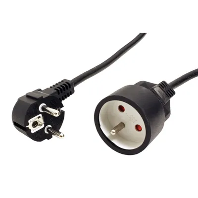 Obrázek produktu pro VALUE Kabel síťový prodlužovací 230V, CEE 7/7 (M-F), 3m, černý (19.99.1170)
