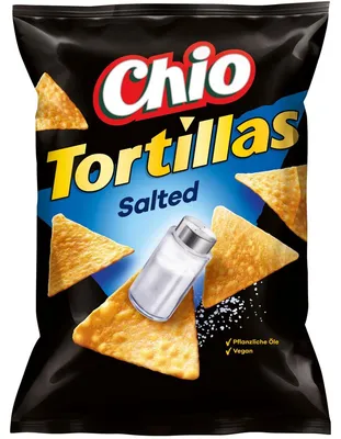 Obrázek produktu pro Chio Tortillas Original Salted vegetarisch vegan Chipstüte 110g
