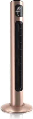 Produktbild von Brandson Turmventilator 96 cm mit Fernbedienung, Oszilation 60°, Standventilator, mobiler Lüfter, Säulenventilator, Ventilator mit 3 Geschwindigkeitsstufen, GS, pearl-rouge