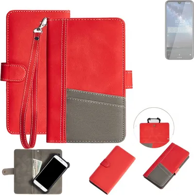 Produktbild von K-S-Trade Handy Schutzhülle für Nokia 2.2 (2019) Hülle Portemonnee Brieftasche Klapphülle Kartenfächer Flip Wallet Case Etui