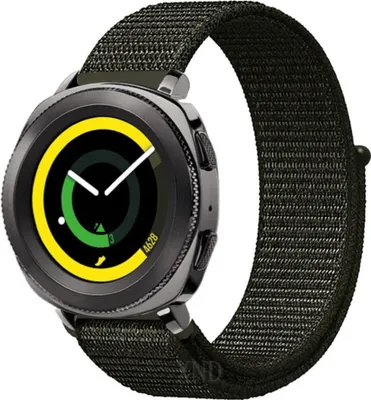 Produktbild von Strap-it Samsung Gear Sport Nylonarmband (Dunkelgrün)