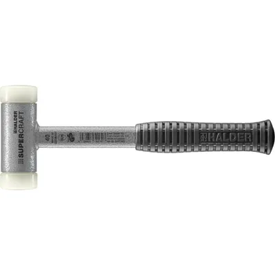 Produktbild von Halder Schonhammer Durchmesser 40mm 850g Supercraft rückschlagfrei Nylon weiß - 3377040