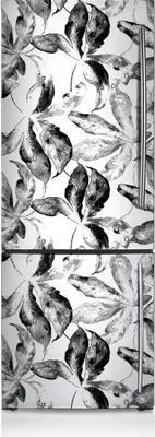 Produktbild von Kühlschrankmagne Kühlschrank Magnetfolie Dekoration 60x180 cm - Lackierte Blätter