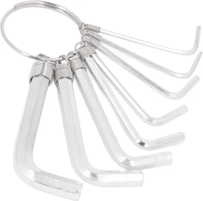 Image de 8Pcs Hex Key Wrench Set Metric 1.5 2 2.5 3 3.5 4 5 6mm Chromium Steel Craftsman Hand Tool