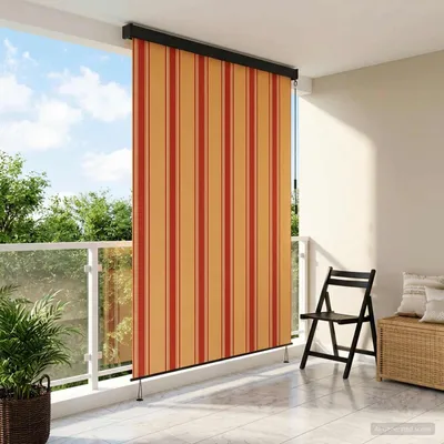 Produktbild von Rollo Mehrfarbig 80 x 250 cm Stoff und Aluminium - Rollos c3185
