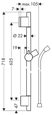 Produktbild von Hansgrohe Unica, 0,65 m