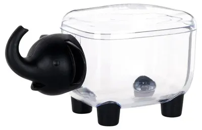 Image de Récipient de rangement pour cotons démaquillants - Rangement pour salle de bain - 15,5 cm