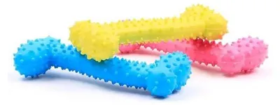 Obrázek produktu pro Surtep Animals – psí hračka, gumová kost s hroty, 11 cm
