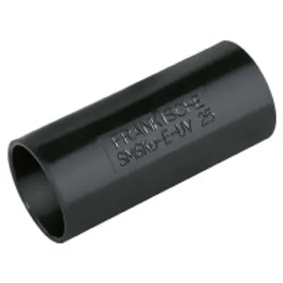 Obrázek produktu pro Černá plastová zásuvka - Spojka pro potrubí 32 mm SMSKu-E-UV 32 sw