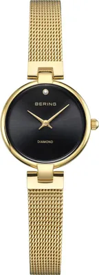 A close-up studio shot of a women's wristwatch against a white background.