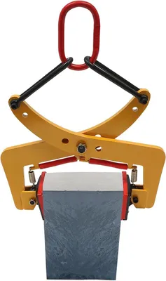 Productafbeelding van Klemmen voor Stoepranden - Stenenklem Hakenklem - Materiaal Verplaatsen - Verstelbare Bekken - 8-30cm 280kg - Geel