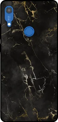 Obrázok produktu pre Smartphonica Phone Case Fit pre Huawei Y6S s mramorovou potlačou - TPU zadný kryt puzdra black marble design - Black