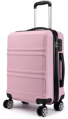 Productafbeelding van Koffer, trolley, reiskoffer, groot (65 cm), roze